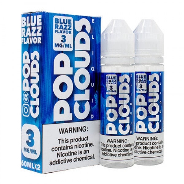 Pop Clouds E-Liquid – Blue Razz – 2x60ml / 3mg