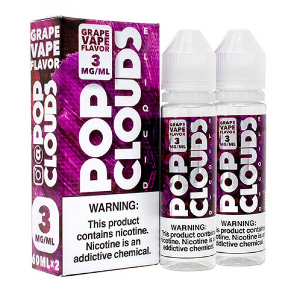 Pop Clouds E-Liquid – Grape Vape – 2x60ml / 6mg