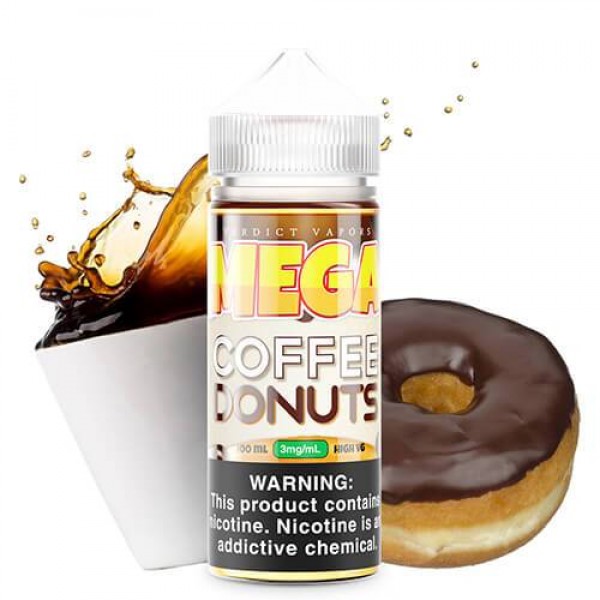 MEGA E-Liquids – Coffee Donuts – 60ml / 0mg