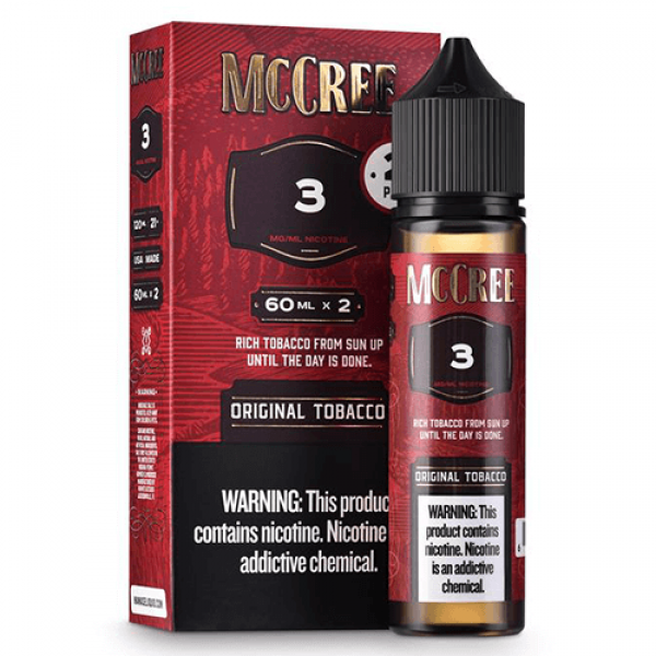 McCree E-Liquid – Original Tobacco – 2x60ml / 6mg