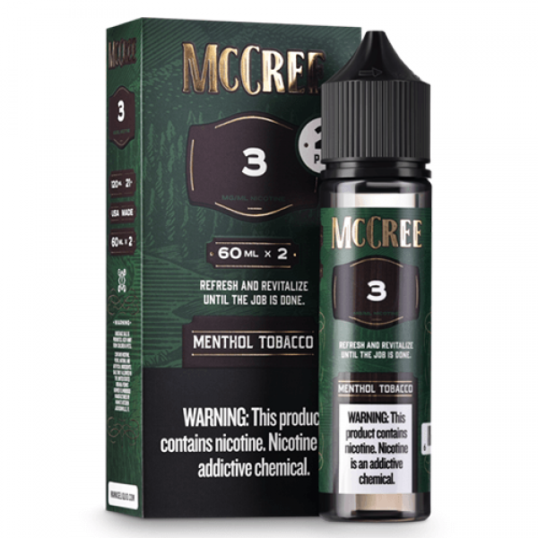 McCree E-Liquid – Menthol Tobacco – 2x60ml / 3mg