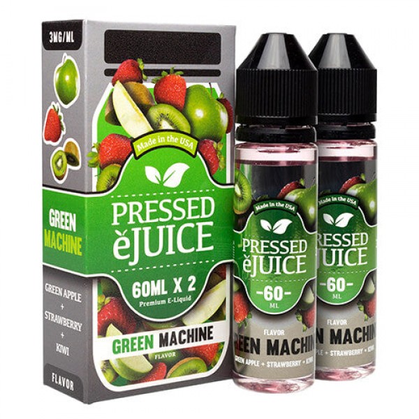 Pressed E-Juice – Green Machine – 2x60ml / 3mg