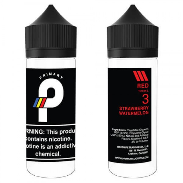 Primary E-Liquids – Red – 120ml / 12mg