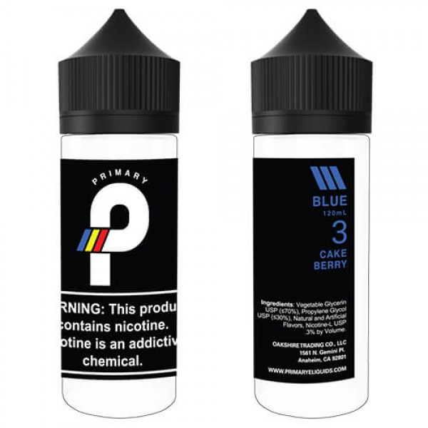 Primary E-Liquids – Blue – 120ml / 6mg