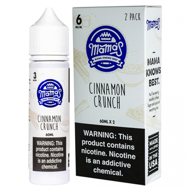 Mama’s Running Late eLiquid – Cinnamon Crunch – 60ml / 6mg