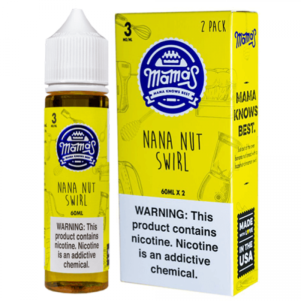 Mama’s eLiquid – Nana Nut Swirl – 2x60ml / 0mg