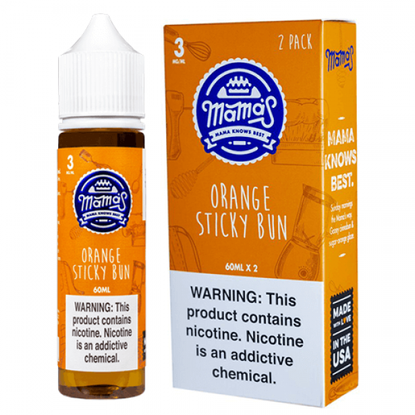 Mama’s eLiquid – Orange Sticky Bun – 60ml / 6mg