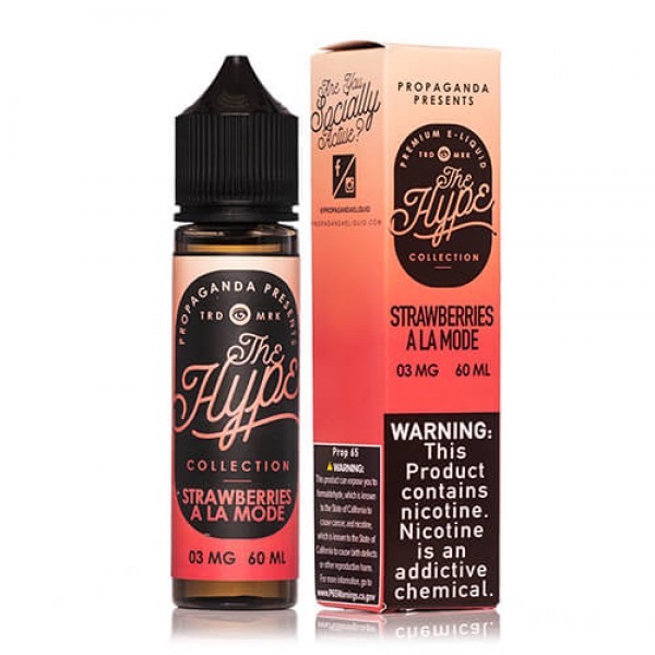 Propaganda E-Liquid The Hype Collection – Strawberries A’ La Mode – 60ml / 12mg