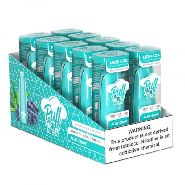 Puff Air Mesh – Disposable Vape Device – Aloe Grape – 10 Pack / 50mg