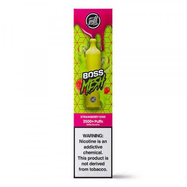 Puff BOSS MESH Synthetic – Disposable Vape Device – Strawberry Kiwi – Single / 50mg