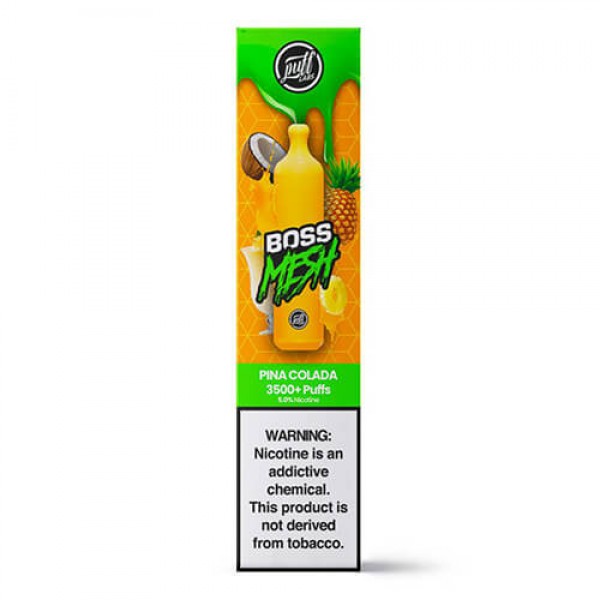 Puff BOSS MESH Synthetic – Disposable Vape Device – Pina Colada – Single / 50mg