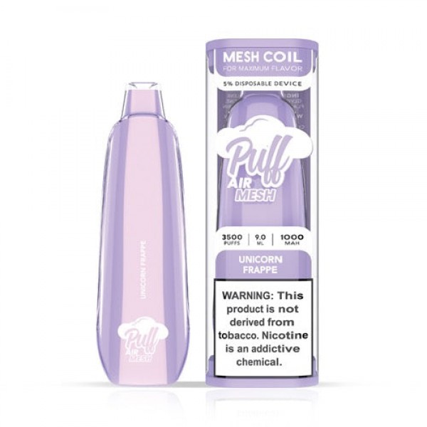 Puff Air Mesh – Disposable Vape Device – Unicorn Frappe – Single / 50mg