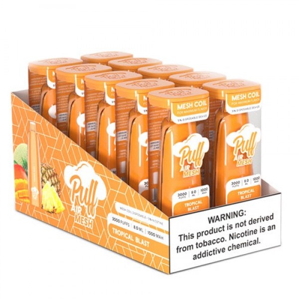Puff Air Mesh – Disposable Vape Device – Tropical Blast – 10 Pack / 50mg
