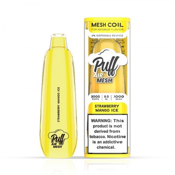 Puff Air Mesh – Disposable Vape Device – Strawberry Mango ICE – Single / 50mg