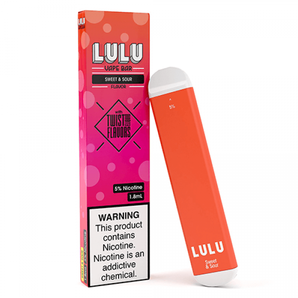 LULU Vape Bars – Disposable Vape Device – Sweet & Sour by TWIST – Single / 50mg