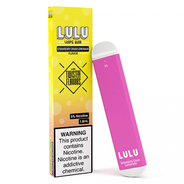 LULU Vape Bars – Disposable Vape Device – Strawberry Crush Lemonade by TWIST – Single / 50mg