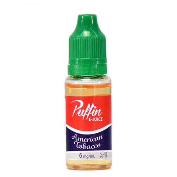 Puffin E-Juice – American Tobacco – 15ml / 6mg