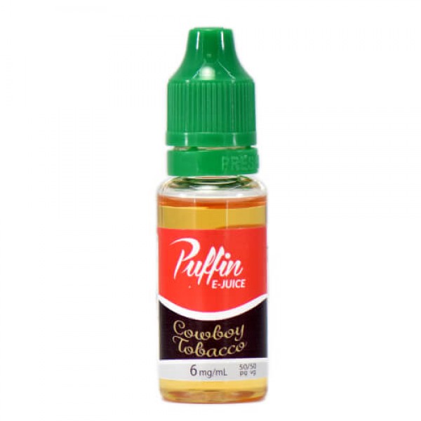 Puffin E-Juice – Cowboy Tobacco – 15ml / 12mg