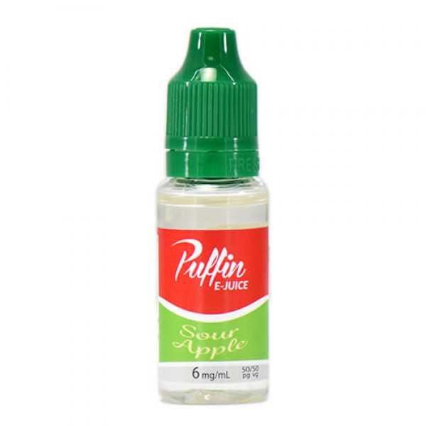 Puffin E-Juice – Sour Apple – 15ml / 18mg