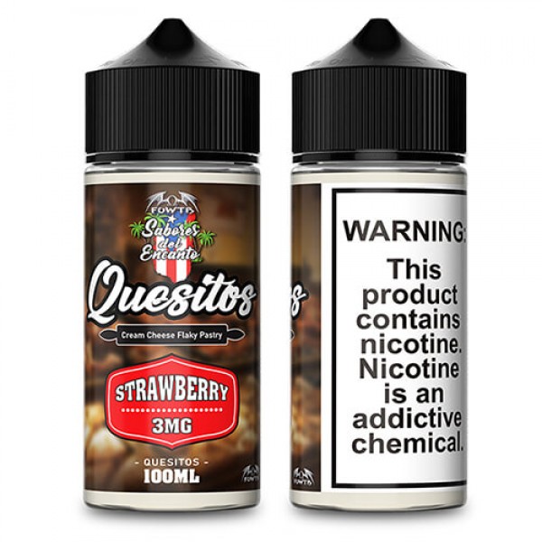 Quesitos eJuice – Strawberry – 100ml / 0mg