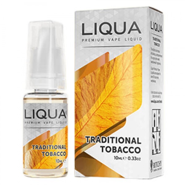 LIQUA eLiquids – Traditional Tobacco – 30ml / 0mg