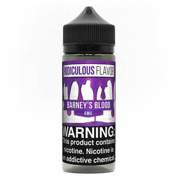 Ridiculous Flavor Vape Juice – Barney’s Blood – 120ml / 6mg