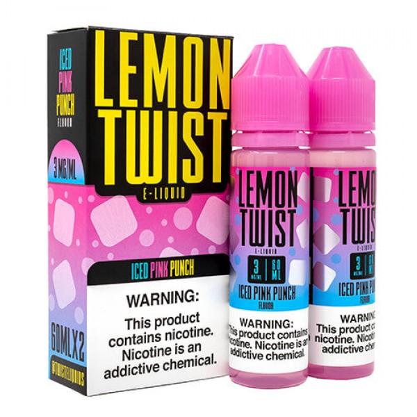 Lemon Twist E-Liquids – ICED Pink Punch – 120ml / 0mg