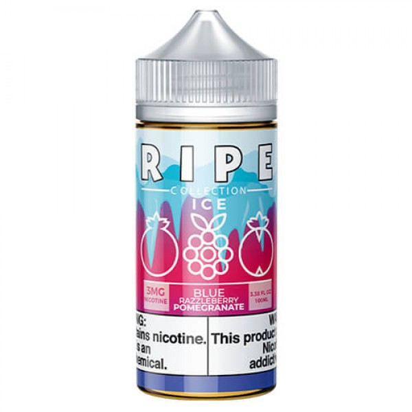 Ripe Collection on Ice by Vape 100 eJuice – Blue Razzleberry Pomegranate On Ice – 100ml / 6mg