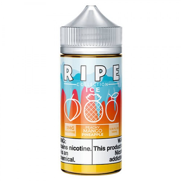 Ripe Collection on Ice by Vape 100 eJuice – Peachy Mango Pineapple On Ice – 100ml / 6mg