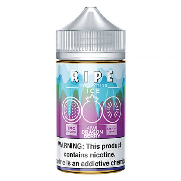 Ripe Collection on Ice by Vape 100 eJuice – Kiwi Dragon Berry on Ice – 100ml / 6mg