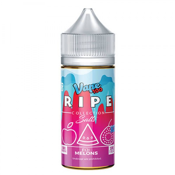 Ripe Collection on Ice by Vape 100 Nic Salts – Fiji Melons on Ice – 30ml / 35mg