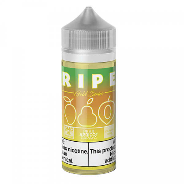 RIPE Gold Series eJuice – Pear Apricot Papaya – 100ml / 0mg
