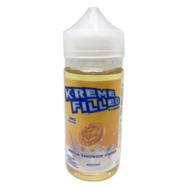 Kreme Filled E-Liquid – Vanilla Sandwich Cookie – 100ml / 3mg