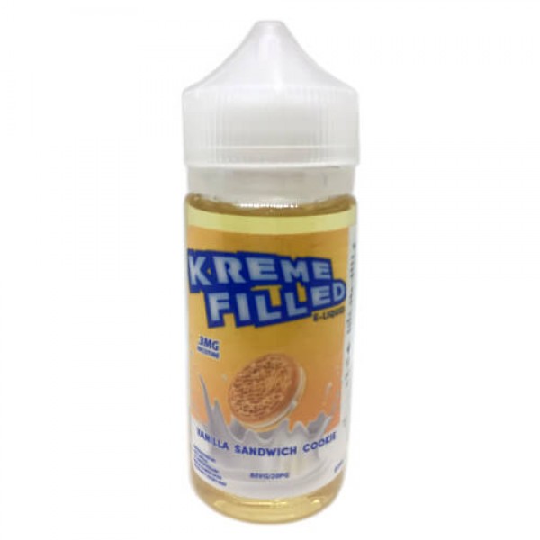 Kreme Filled E-Liquid – Vanilla Sandwich Cookie – 100ml / 0mg