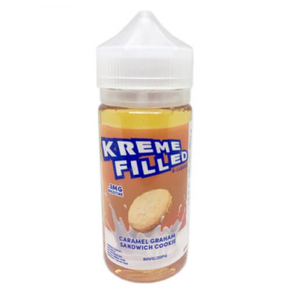 Kreme Filled E-Liquid – Caramel Graham Sandwich Cookie – 100ml / 6mg
