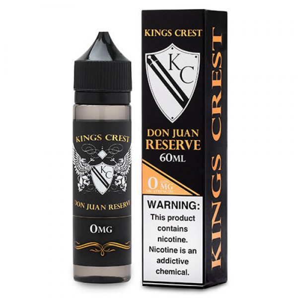Kings Crest Reserve Premium E-Liquid – Don Juan Reserve – 120ml / 0mg