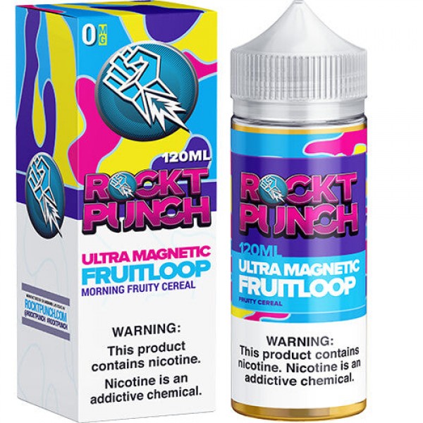Rockt Punch Giant Sized E-Juice – Ultra Magnetic Fruitloop – 120ml / 0mg
