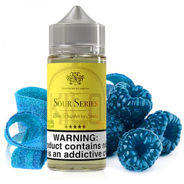 Kilo eLiquids Sour Series – Blue Raspberry Sours – 100ml / 3mg