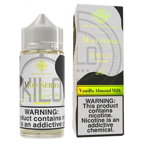 Kilo eLiquids Moo Series – Vanilla Almond Milk – 100ml / 0mg