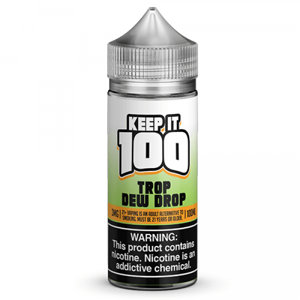 Keep It 100 Synthetic E-Juice – Trop Dew Drop – 100ml / 3mg
