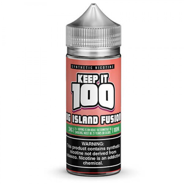 Keep It 100 Synthetic E-Juice – OG Island Fusion – 100ml / 0mg