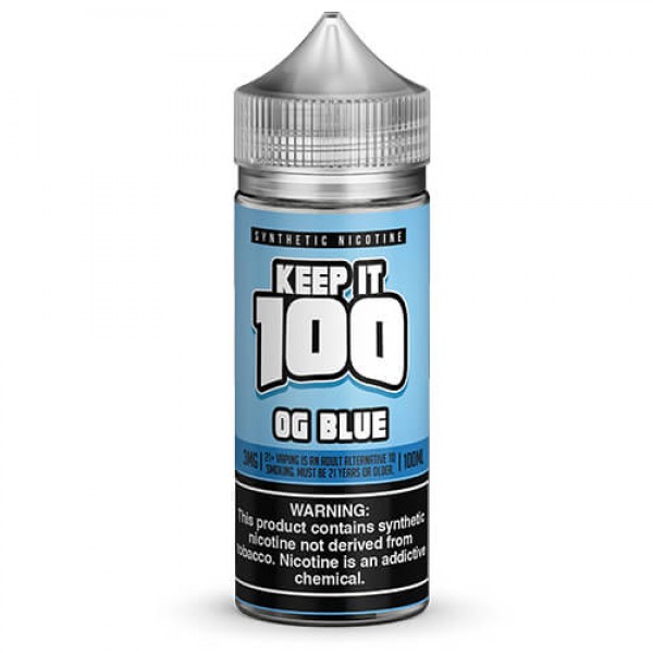 Keep It 100 Synthetic E-Juice – OG Blue – 100ml / 0mg