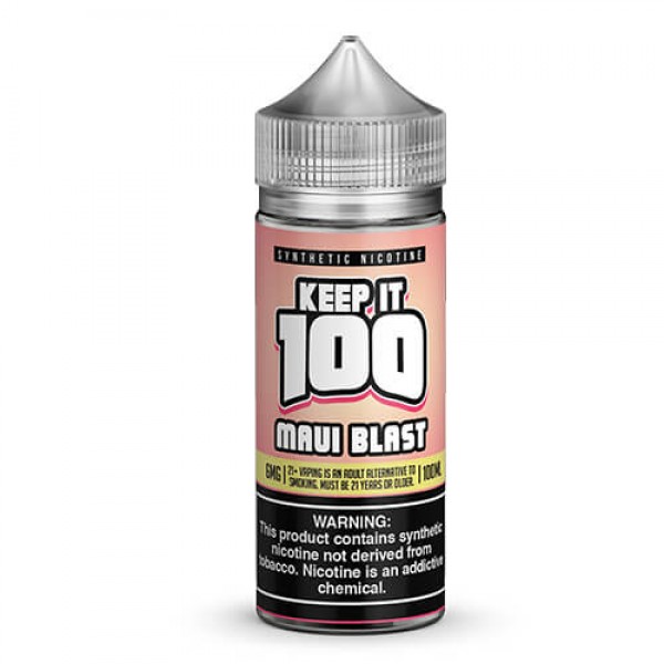 Keep It 100 Synthetic E-Juice – Maui Blast – 100ml / 0mg