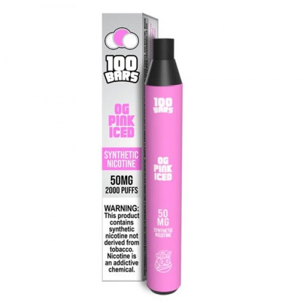 Keep It 100 Synthetic – Disposable Vape Device – OG Pink ICED – Single (6.5ml) / 50mg