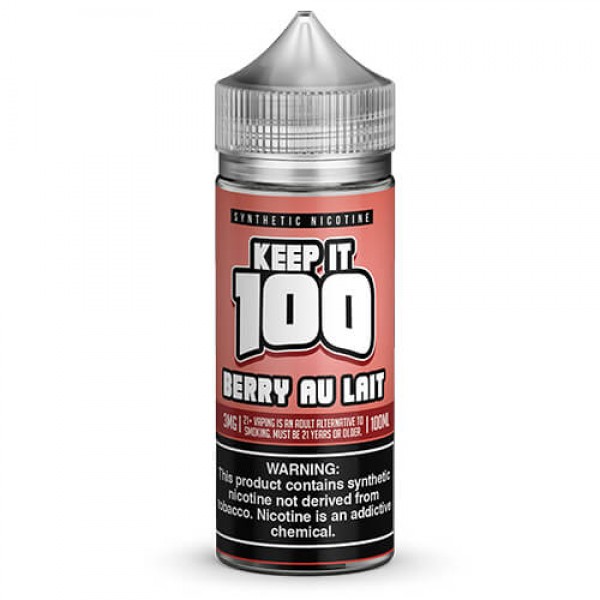 Keep It 100 Synthetic E-Juice – Berry Au Lait – 100ml / 0mg