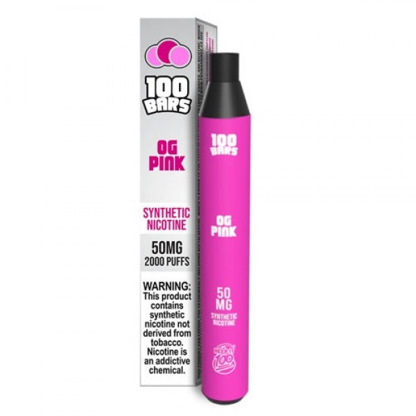 Keep It 100 Synthetic – Disposable Vape Device – OG Pink – Single (6.5ml) / 50mg