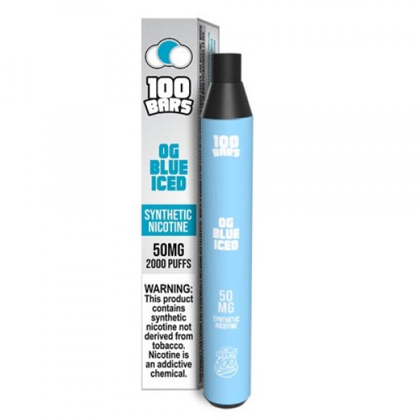 Keep It 100 Synthetic – Disposable Vape Device – OG Blue ICED – Single (6.5ml) / 50mg