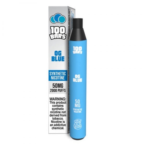 Keep It 100 Synthetic – Disposable Vape Device – OG Blue – Single (6.5ml) / 50mg