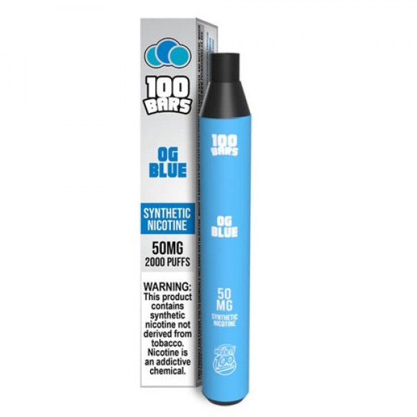 Keep It 100 Synthetic – Disposable Vape Device – OG Blue – Single (6.5ml) / 50mg
