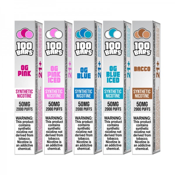 Keep It 100 Synthetic – Disposable Vape Device – Flavor Flight – 10 Pack (65ml) / 50mg